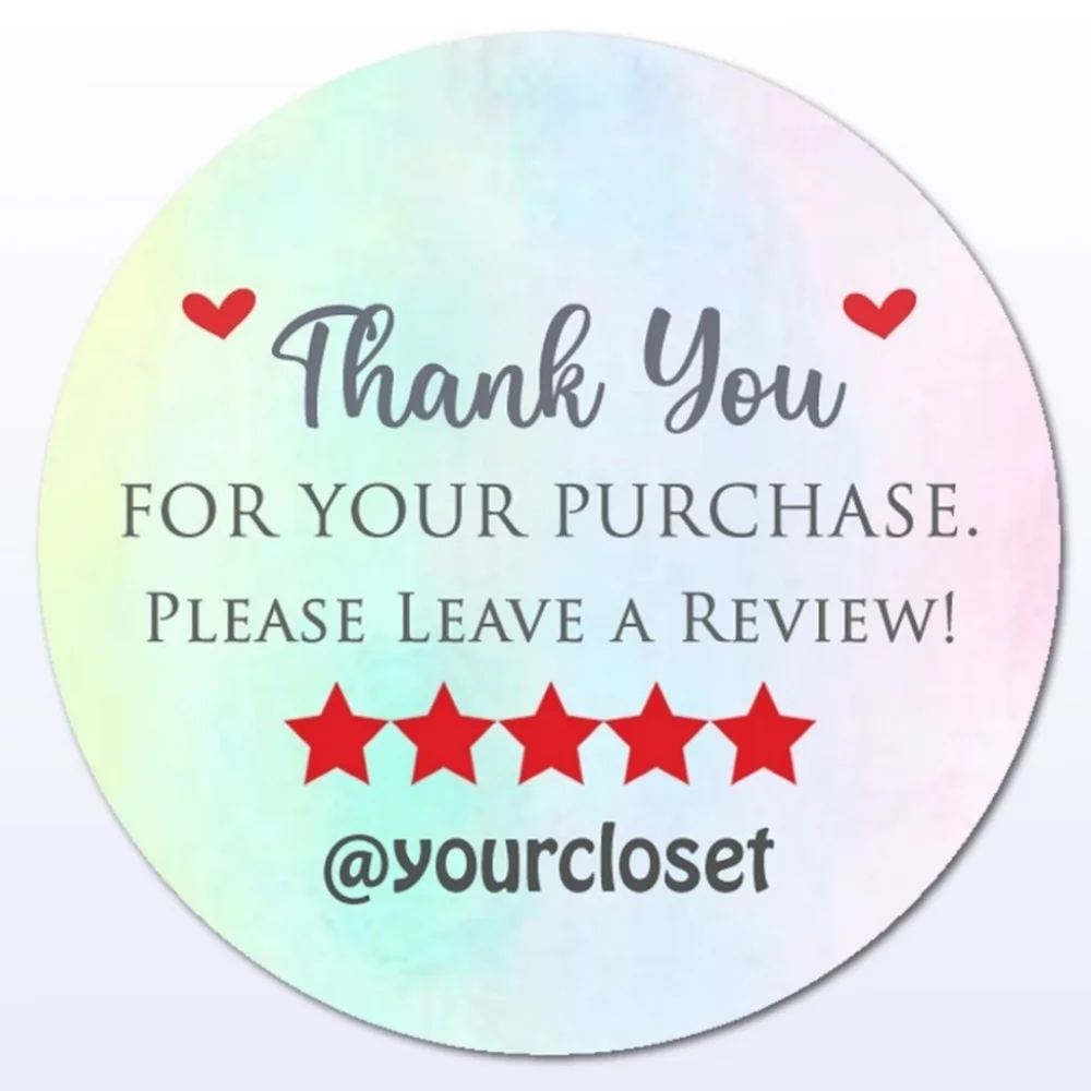 96 Fashion Thank you Stickers 2